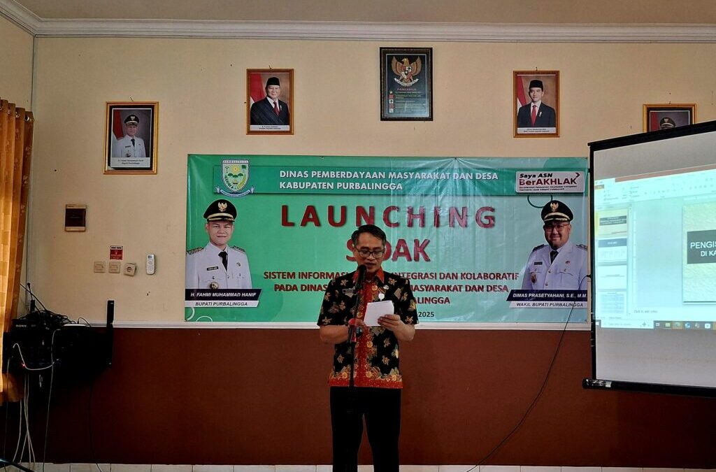 Dinpermasdes Purbalingga Luncurkan ” SIDAK “, Sistem Inovatif Tata Kelola Data Terintegrasi dan Kolaboratif