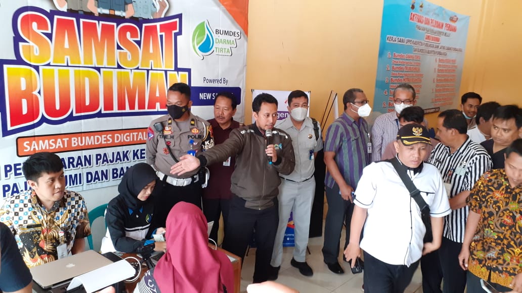 Launching Aplikasi Samsat Budiman Yang Bekerjasama Dengan Bank Jateng Dan 10 Bumdes Di Kabupaten