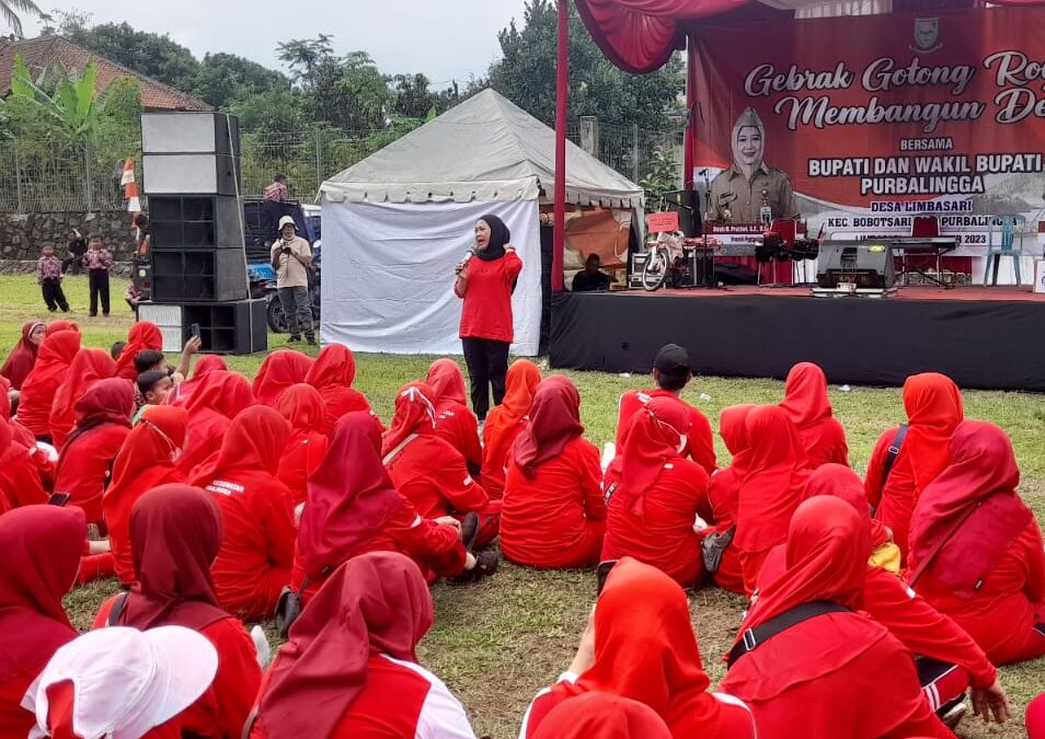 Gebrak Gotong Royong di Desa Limbasari, Kecamatan Bobotsari, Kabupaten Purbalingga